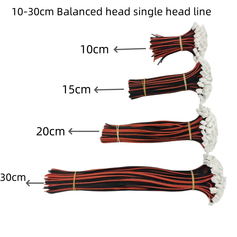 Lipo Battery Balance Charger Cable 10pcs 22AWG IMAX B6 Connector Plug Wire 10cm-30cm Single Head for 1S-8S Battery