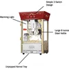Matinee Popcorn Machine - 8oz Popper with Stainless-Steel Kettle, Reject Kernel Tray, Warming Light, and Accessories by Great 3