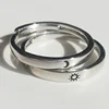Sun Moon Couple Rings Set Open Adjustable Ring Eachother Lovers Minimalist ring gift Engagement Wedding Rings Bride Jewlery 1