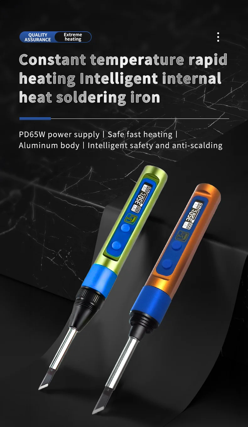 H-01 Soldering Iron 65W Adjustable Temperature PD3.0 Portable Compatible TS and