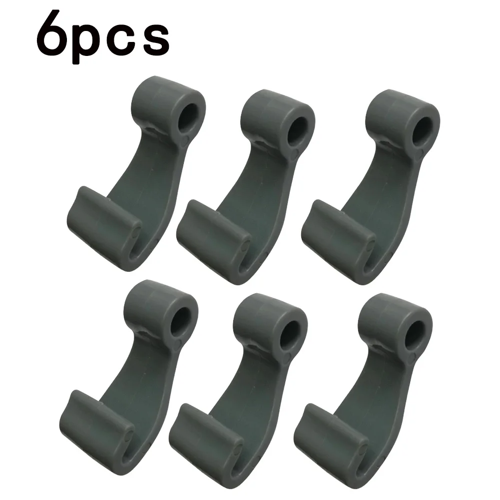 6PCS Plastic Snap Fasten Rope Hooks Clips For Inflatable Boat Fishing Raft Marine Kayak Accessories Yachting J-Hook Buckles For fishing accessory