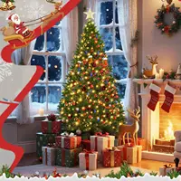 LEVELEVE Premium Pre-Lit 6FT Classic Artificial Holiday Christmas Tree w/1,000 Branch Tips,250 LED Lights for Home 6
