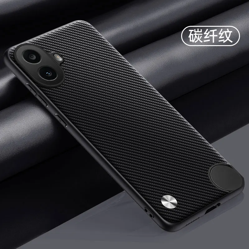 Luxury Fiber Texture PU-Leather Shockproof Phone Case Cover