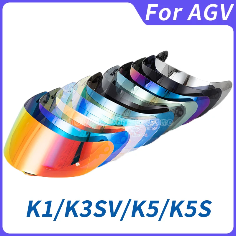 Tinted Visor Lens For AGV K5, K5S, K3SV, K1 Motorcycle Helmets - Dark Smoke, Full Face 10 thumbnail image