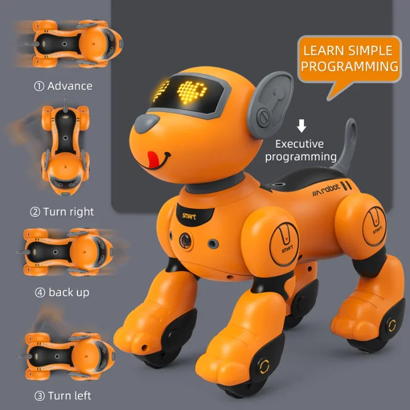 RC Toy 2.4G Remote Control Intelligent Robot Dog Training Teasing Walking Touch Interaction Etc Stunts Electronic Pets for Gifts 3