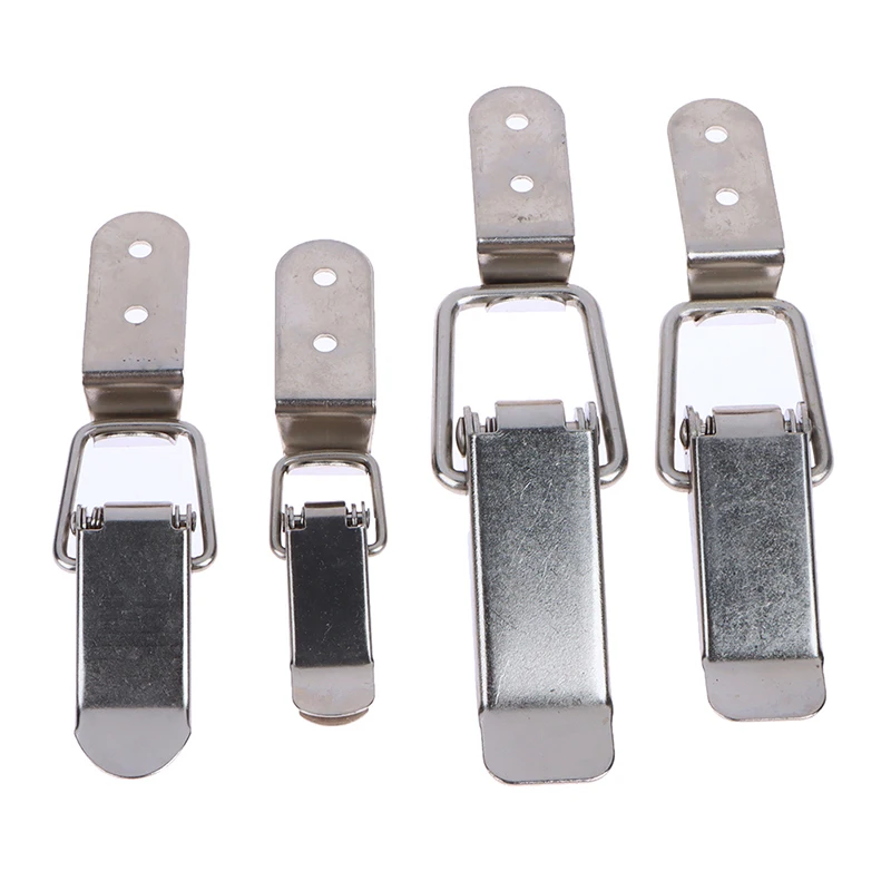 90 Degree Duck-mouth Buckle Hook Lock Iron Spring Loaded Draw Toggle Latch Clamp Clip Metal Hasp Latch Catch Clasp Toolbox toggle latches