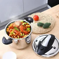 Gioia-Autocuiseur multifonction en acier inoxydable 304, 100kpa, 6L, VPN, résistant à la pression, usage général pour cuisinière à gaz et à induction 3