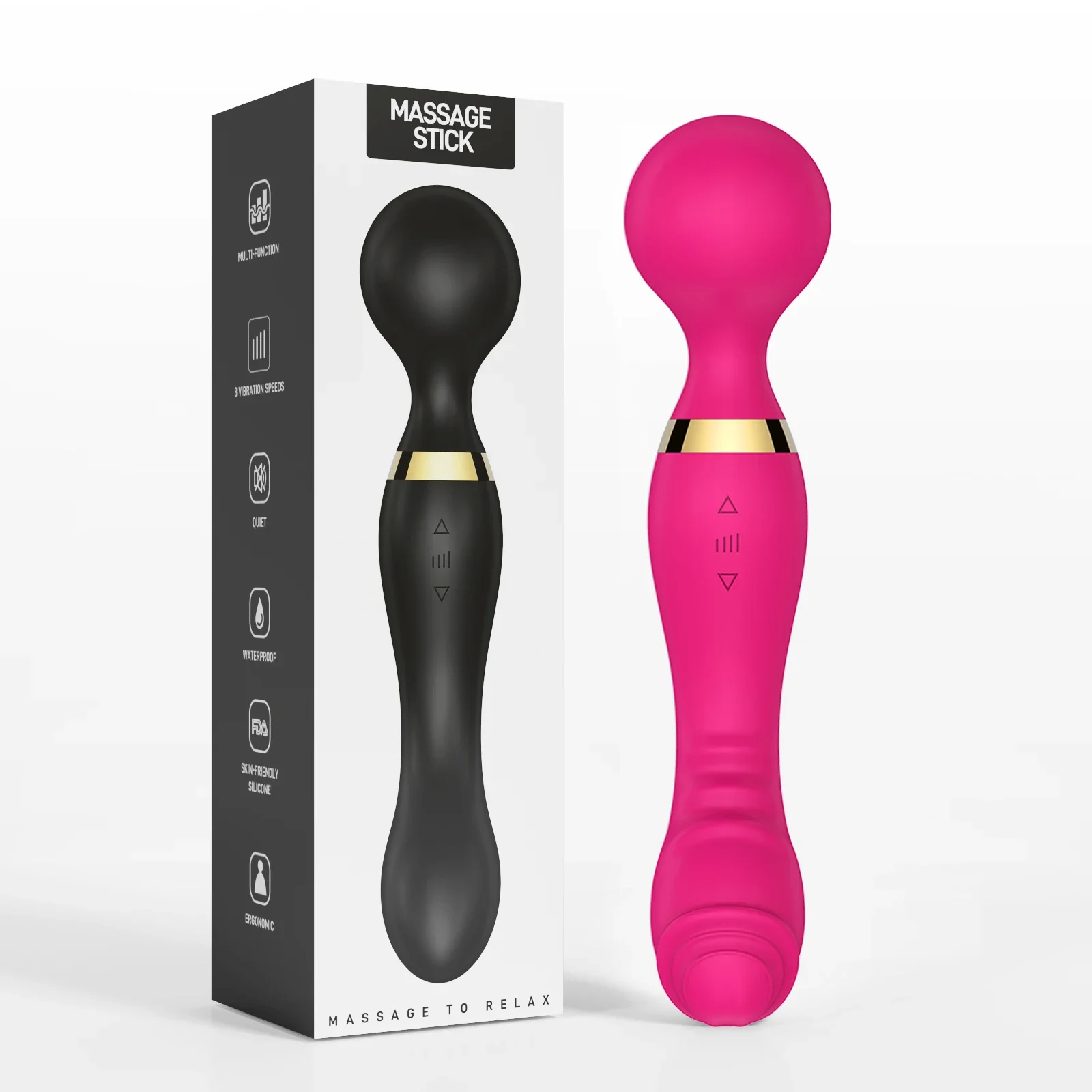 Double Head Powerful Dildos Vibrator for Women G Spot Clitoris Stimulator AV Magic Wand Vagina Massager Adult Sex Toys for Adult