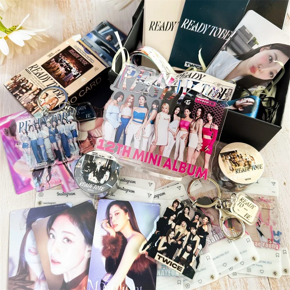 Twice Ready to Be Gift Box Set Twice Mystery gift Box Twice Ready to Be Tour Lomo Card Ready to Be ALBUM Fans Collection Gifts