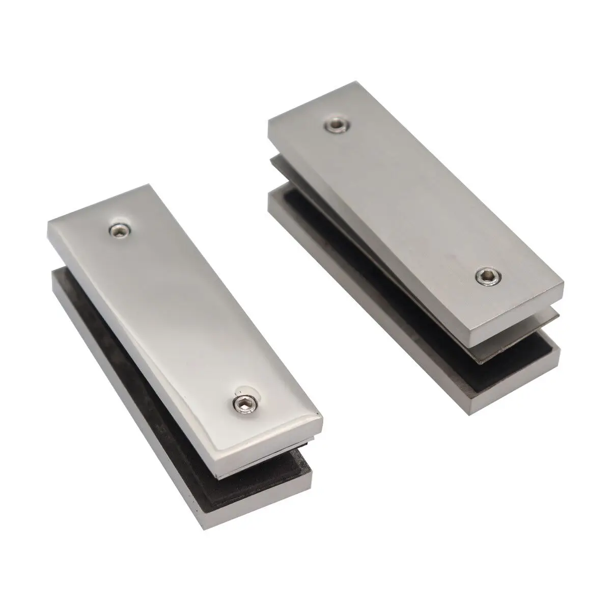 180 Degree Glass To Glass Flat Clamp Stainless Steel 316 Mirror