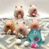 Random 1PC Pink White Capybara Squeezing Toys Squishy Toys Capybara Stress Relief Toys Pinch Stretch Decompress Stress Toys 4