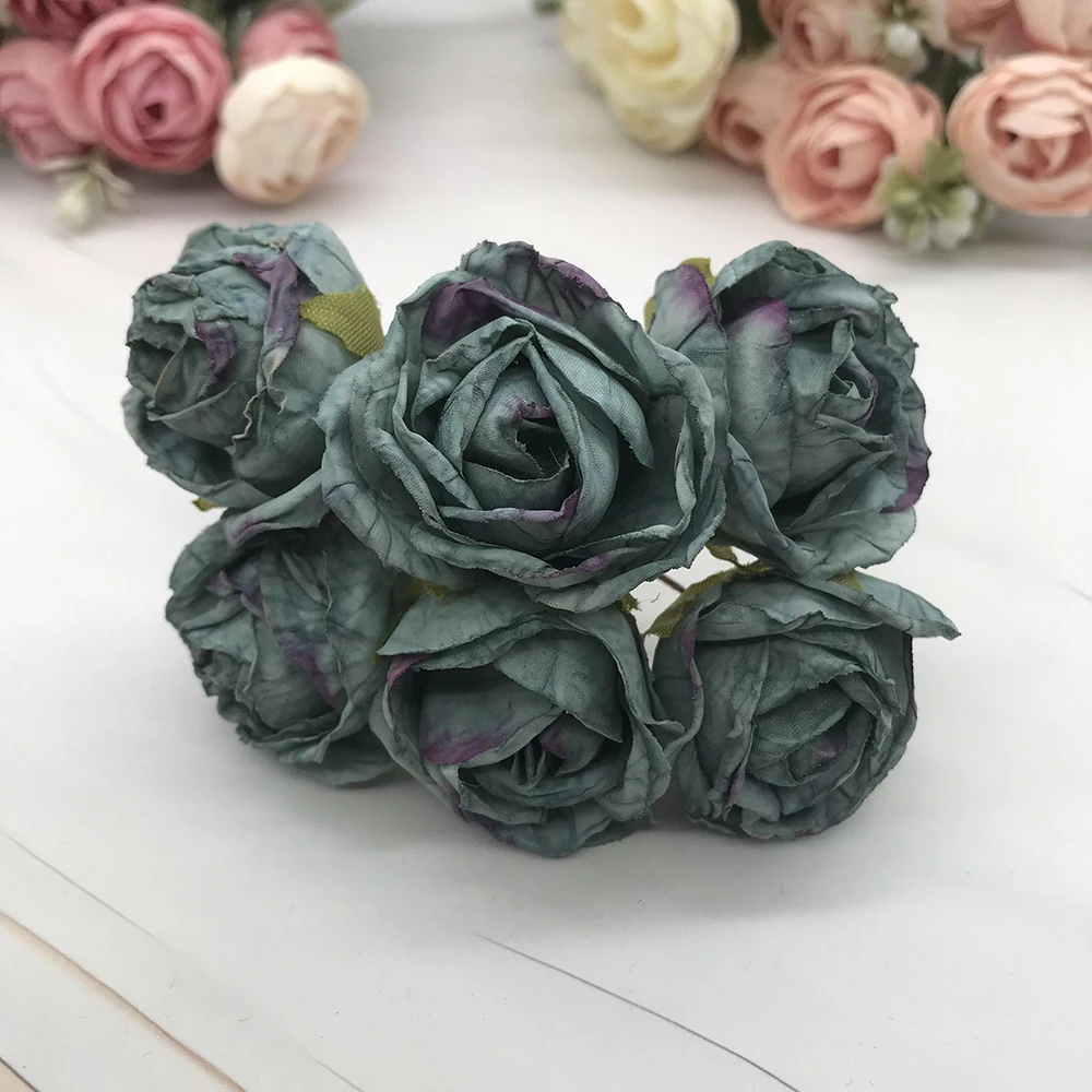 6-Piece European Vintage Rose Silk Flower Garland Kit