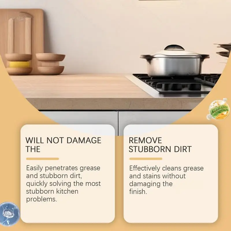 Powerful Kitchen Foam Cleaner Natural Multi-Purpose Cleaner Effective Multi-Functional Foam Spray For Stove Oven