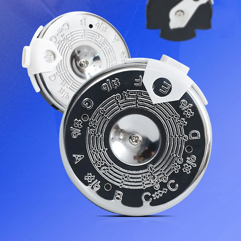 Instrument Pitch Pie Plastic Silver Acoustic Guitar C-C Pipe Correcting Pitch Tuning Ukulele 2.8 * 2.6 * 0.4in