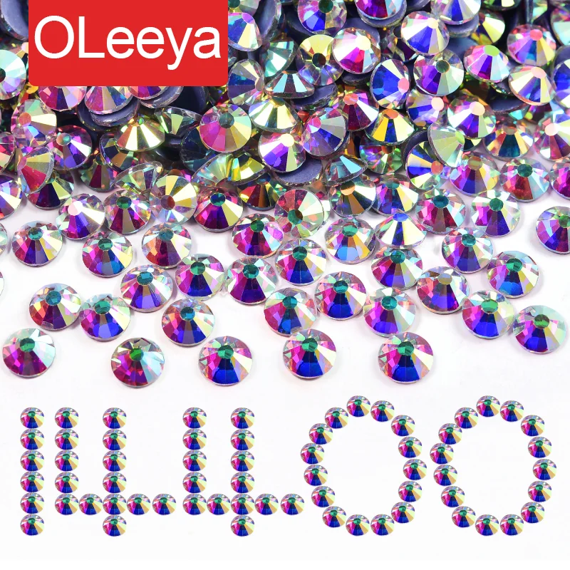 SS3-SS50 Glitter Crystals Hotfix Rhinestones Iron on Crystals For DIY Garments Decorations 14400Pcs hot fix rhinestones crystal rhinestones rhinestone crystals rhinestone accessories rhinestones beads