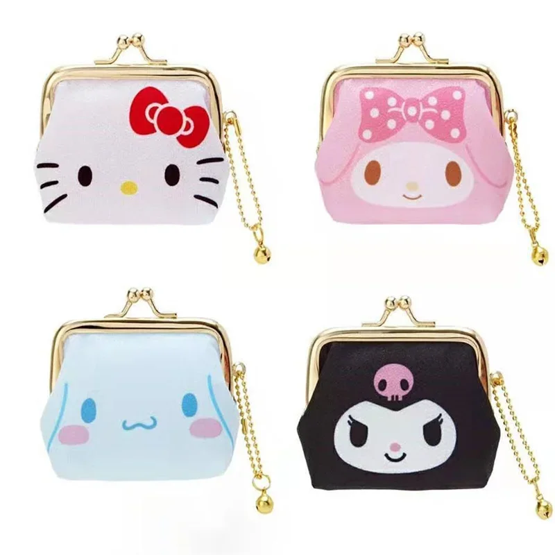 

Cartoon Sanrio Mini Zero Wallet Kawaii Hello Kitty Kuromi Cinnamoroll Mymelody Anime Key Multifunctional Card Bag Holiday Gift
