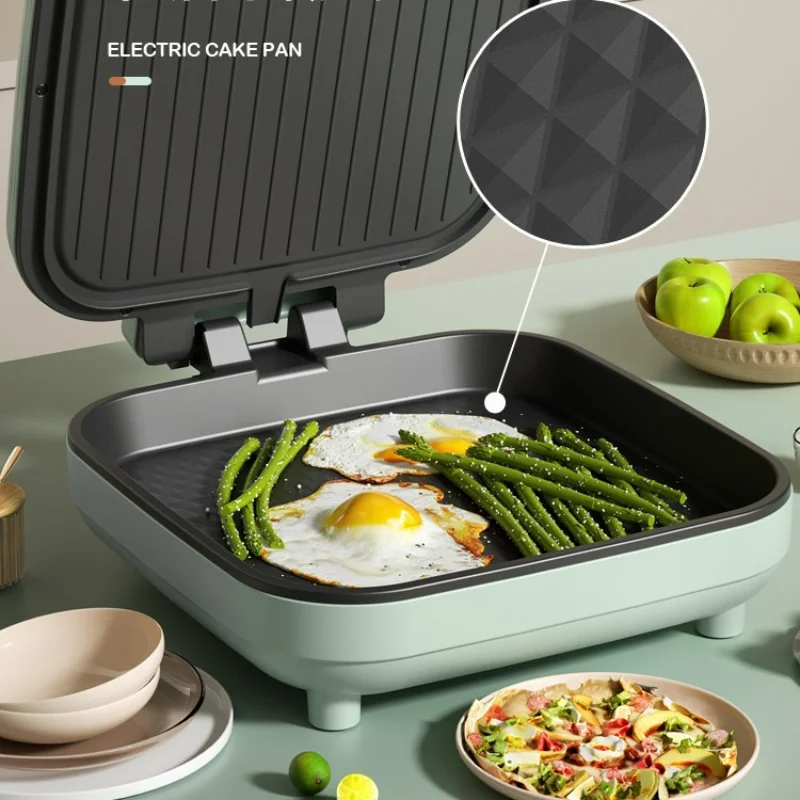 Electric baking pan, multi-functional household double-sided heating breakfast machine 4