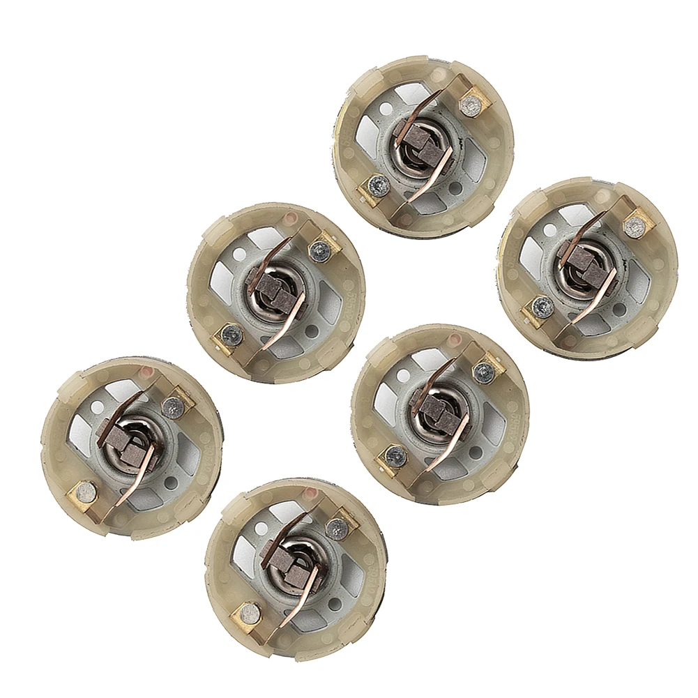 

6pcs Electric Drill Motor Carbon Brush Holder Commutation Parts Workshop For RS550 Motor Tool Accessories