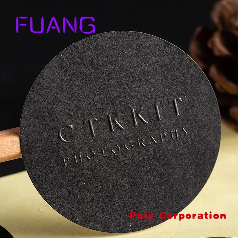 

Custom Wholesale Bump Self-adhesive Custom Print Black Sticker Embossed Business Label Brand Logo Matte Bag Sticker on Your Req