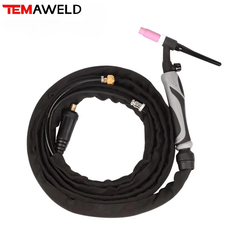 WP17-WP-17FV 180A TIG Torch 3.7m GTAW Air Cooling Flexible Neck Gas Valve WP17 Tig Welding Gun welding torch