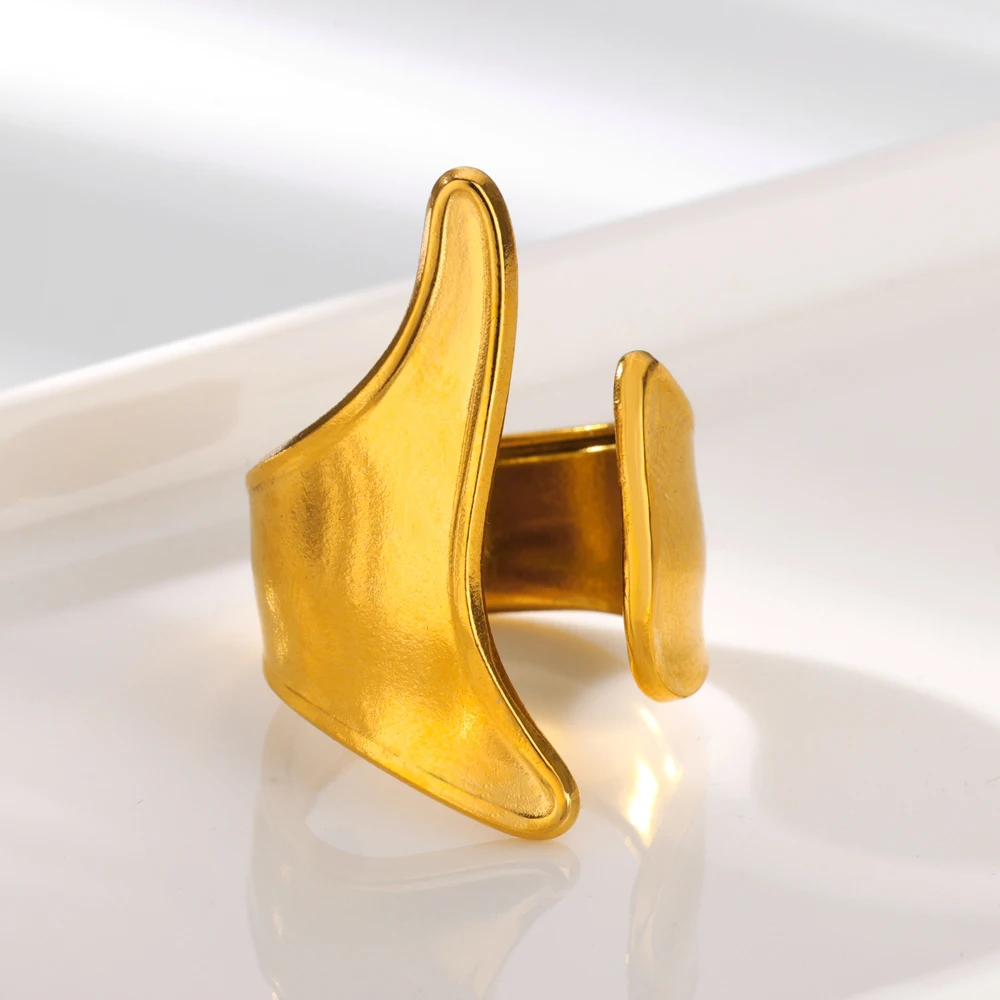 Gold Mermaid Open Rings For Women