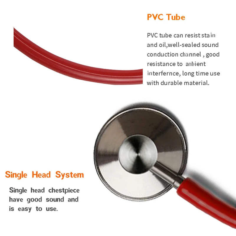 Portable Single Head Home Stethoscope for Doctor Student Vet Nurse