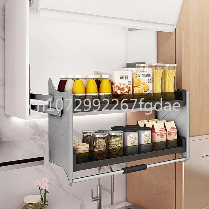 

Customized Hanging Cabinet, Lifting Basket, Pull-down Cabinet, Kitchen Top Cabinet, Snack Storage, Lifting Basket