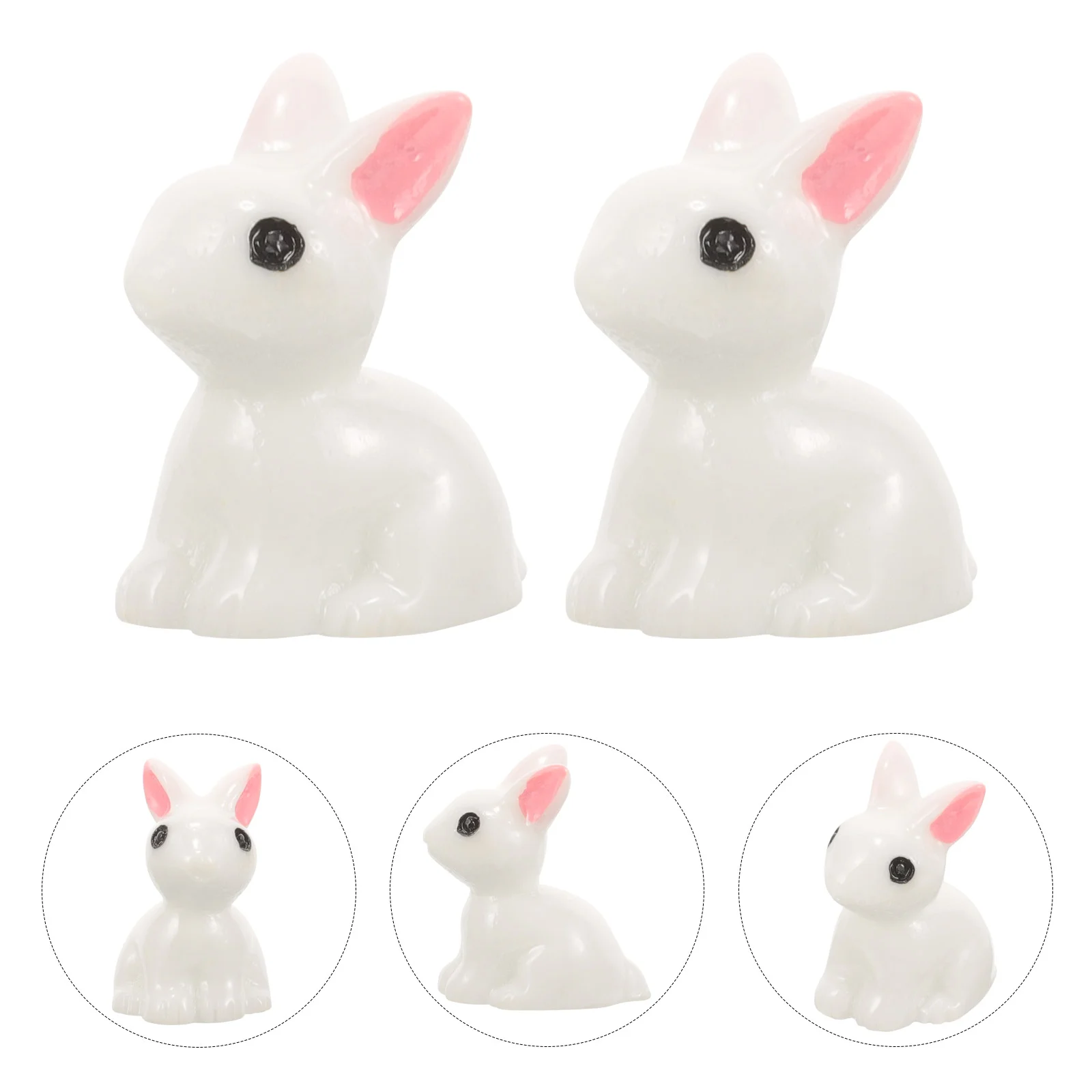 100 шт., миниатюрные украшения в виде кролика 100 листов стикеры для записей в виде кролика
