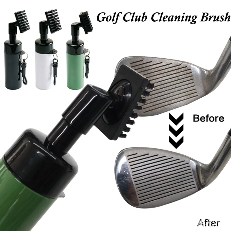 1PC Golf Cleaning Brush Golf Club Cleaning Tool With Squeeze Bottle