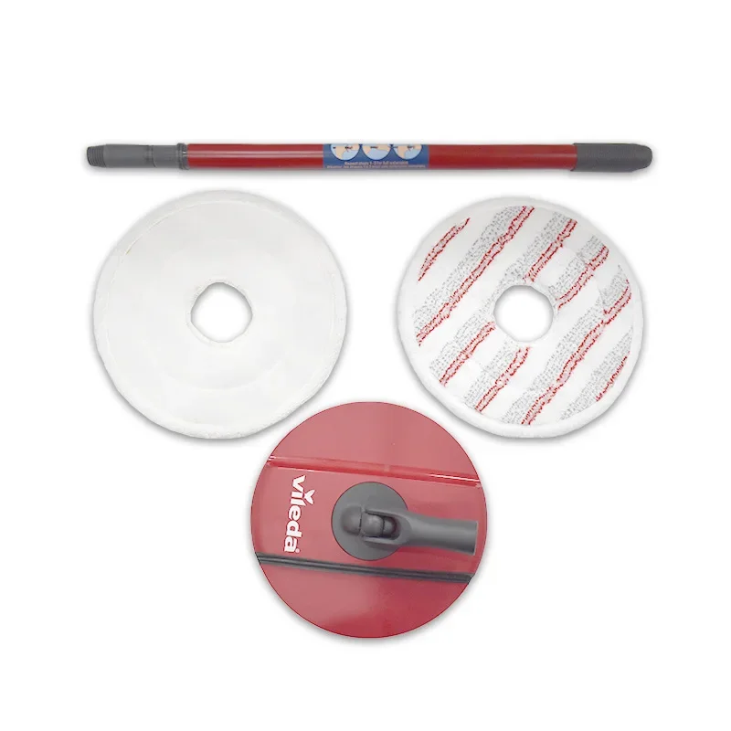 Ultra-Absorbent Microfibre Cleaning Cloth Set - Spin Mop Refills & Vacuum Accessories, 2-Pack