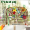 Bird Toys Handmade Bird Foraging Toys Fun Parakeet Toys Portable Parakeet Foraging Toy Parrot Chewing Toy Bird Parrot Toy 1x7.9 2