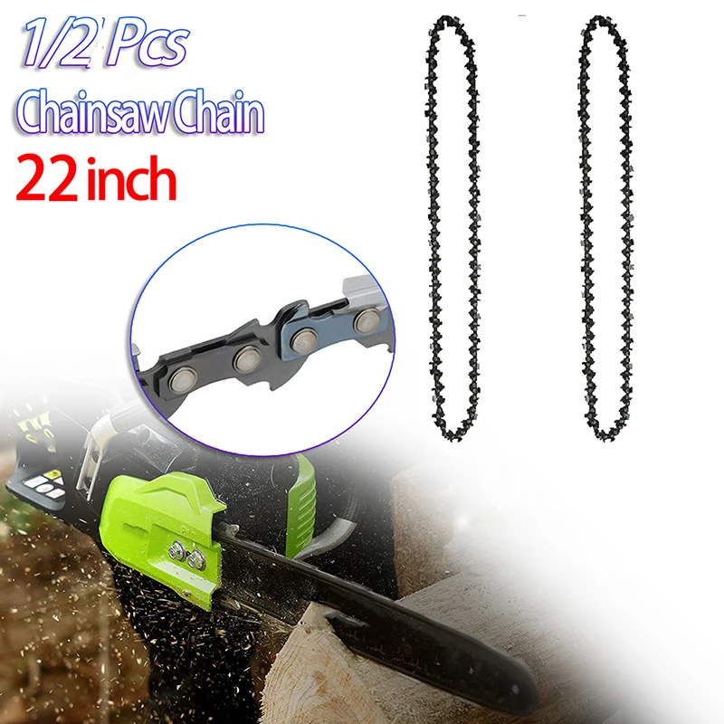 Chainsaw Chain Saw Blade 22 Inch 86 Drive Link 0.325" Pitch 0.058" Gauge 43 Cutters Full Chisel Woodworking Cutting 1/2PCS