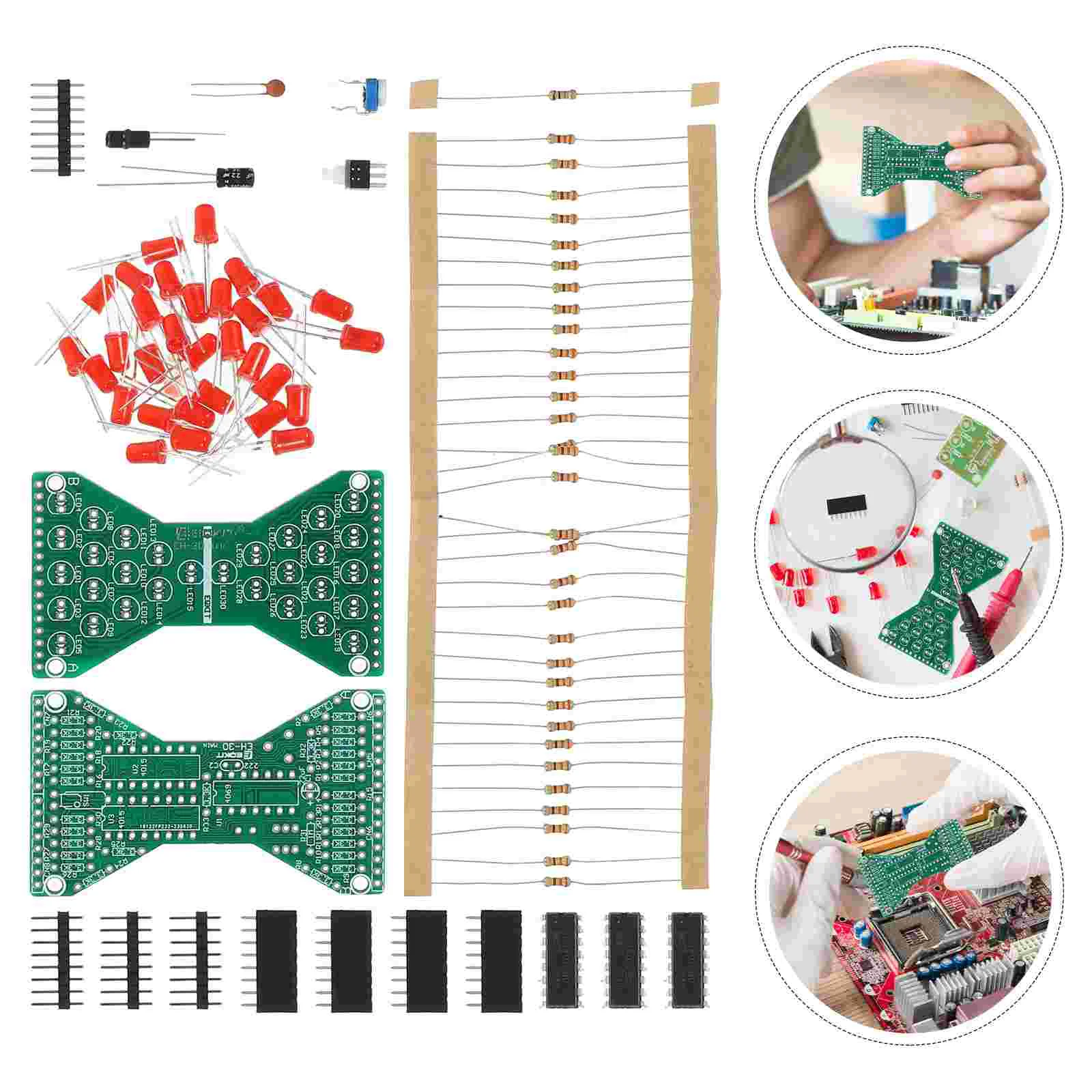 

Welding Practice Kit Teaching Supplies Electronic Accessories Solder for DIY Hourglass Training