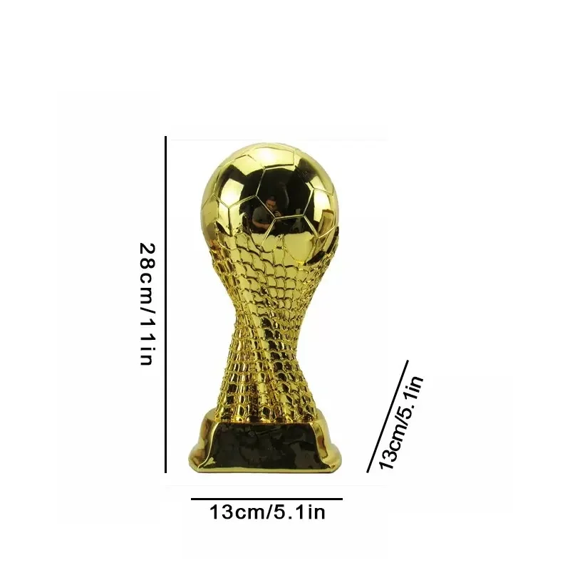 맞춤형 골든볼 트로피 축구 경기 기념품 최우수 선수상 20cm 24cm 28cm 학교 스포츠 대회 축구 경기용