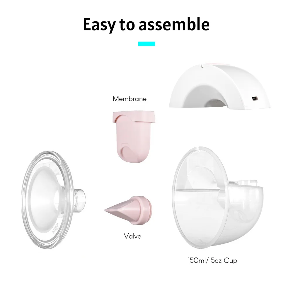 YOUHA Electric Breast Pump Replacement Accessory 2 Pcs 5oz Cup Soft Food-Grade Silicone for THE INS GEN2 Wearable Breast Pump 6