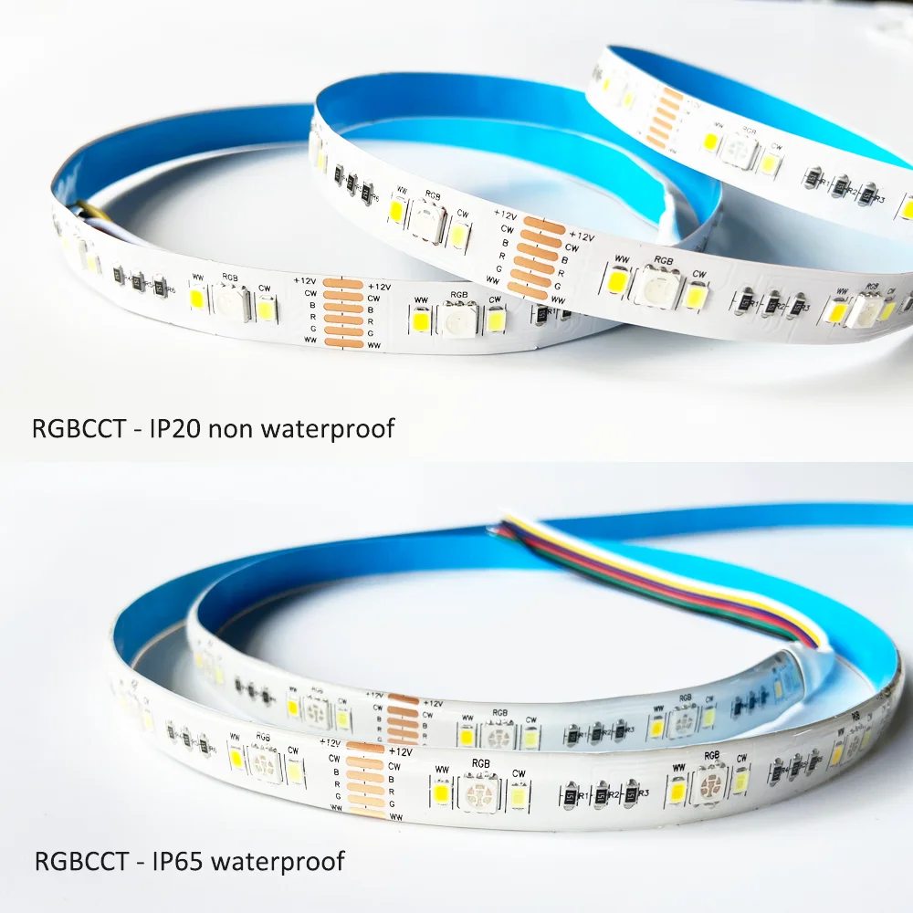 Homekit WiFi RGB+CCT LED Strip 12V 1m 2m 3m 4m 5m RGBCW Flexible Dimmable Lighting Band Room Deco APP Timer Siri Voice Control S871913c5829a45d69aa0e489ba10a8a60