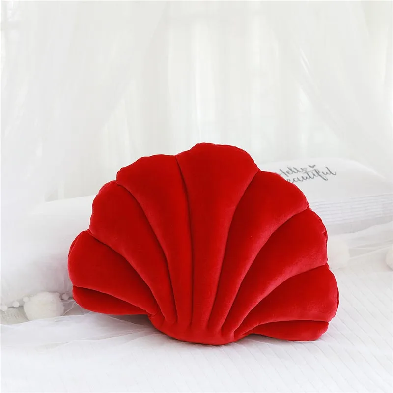 Shell Colorful Shell Plush Pillow,Cute Sofa Home Decoration Pillow,High Quality Creative Throw Pillow, Soft Velvet Cushion