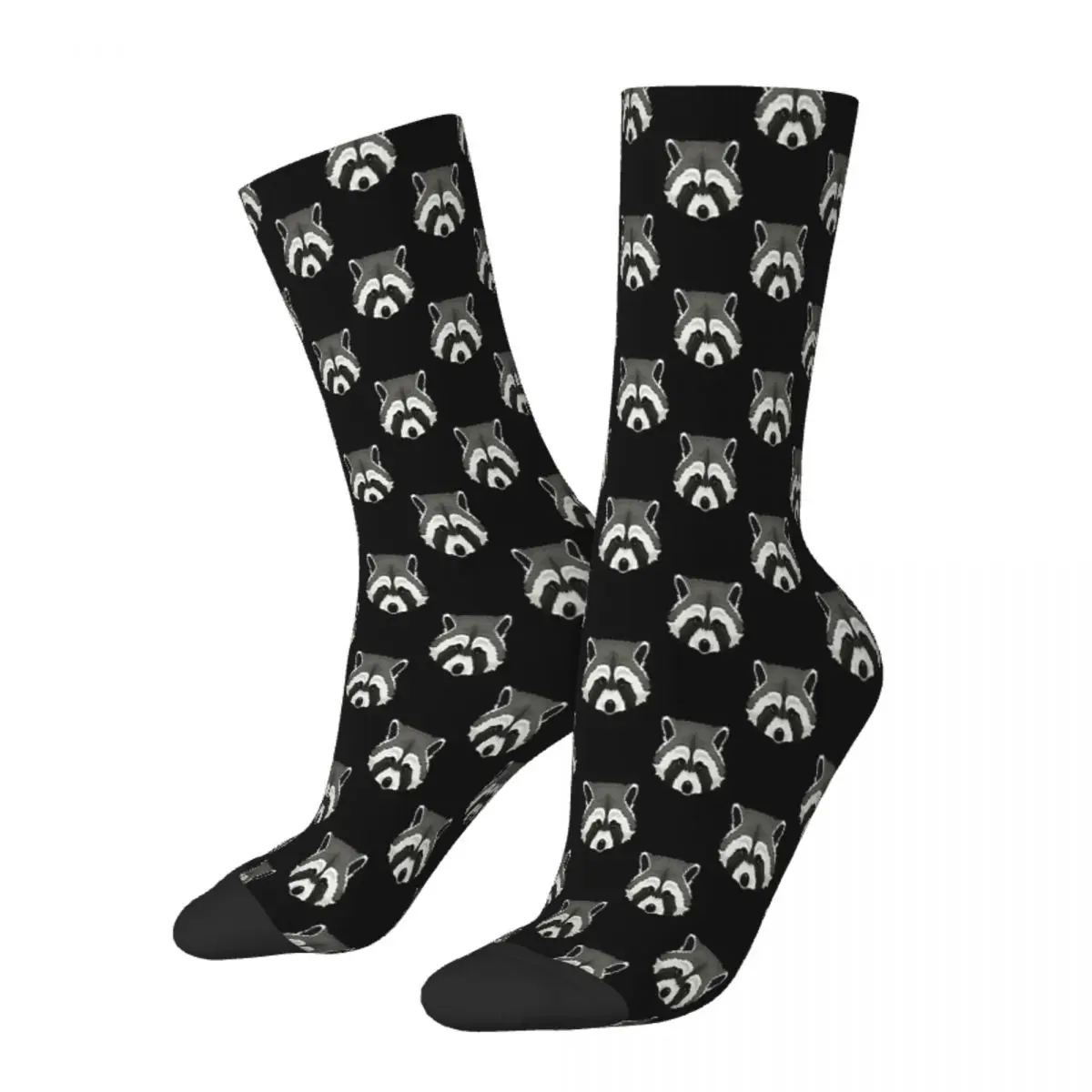

Head Cute Raccoon Procyon Lotor Animal Socks Male Mens Women Winter Stockings Harajuku