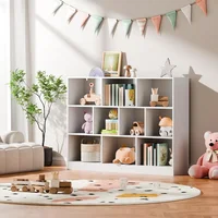 Open Shelf Bookcase, 10 Cube Storage Organizer with Anti-Tilt Device, Freestanding Horizonta Bookshelf Cube Shelf for Bedroom 1