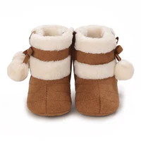 Winter baby shoes with thick fleece and warm baby cotton boots cute non slip comfortable and casual walking shoes 4