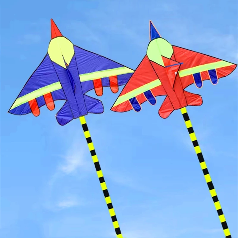 

free shipping children plane kites for kids kites fighter kite line outdoor game toys cerf volant professional wind kites jouer