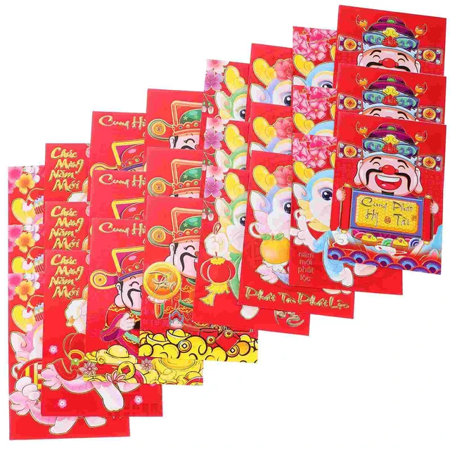 2024 Lucky Money Envelope Design For Happy New Year,Vietnamese Traditional  Tet