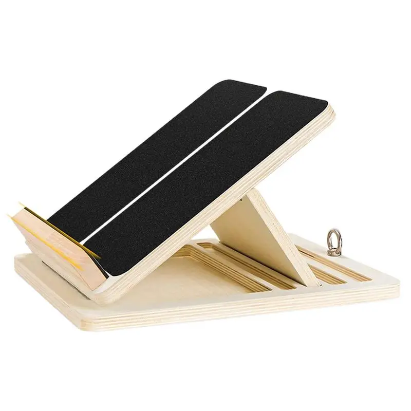 Slant Board For Calf Stretching Adjustable Professional Wooden Stretching Board Non-slip Slantboard Calf Stretch Wedge Exercise