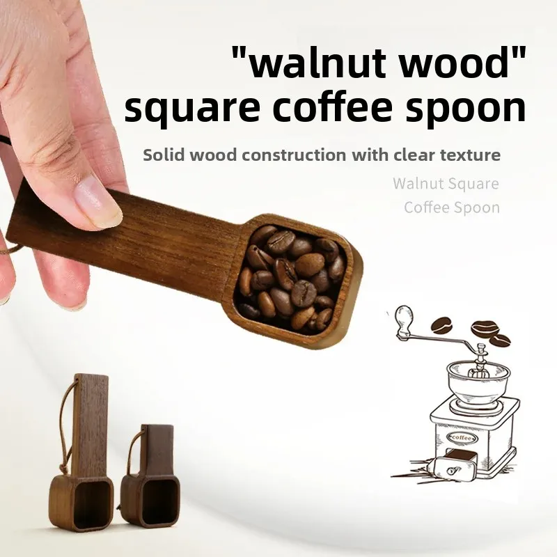 Walnut Wood Coffee Measuring Spoon - ملاعق قهوة خش...