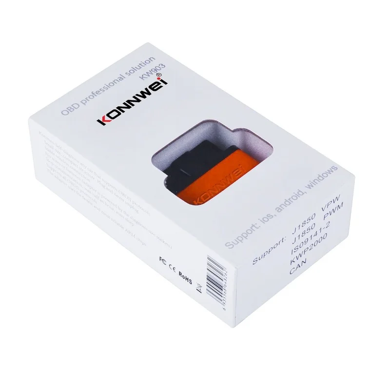 KW903 Vgate iCar Pro Bluetooth 5.0 OBDII BLE Low Power Support Apple Android,Elm327 V1.5 Bluetooth-compatible Elm 327