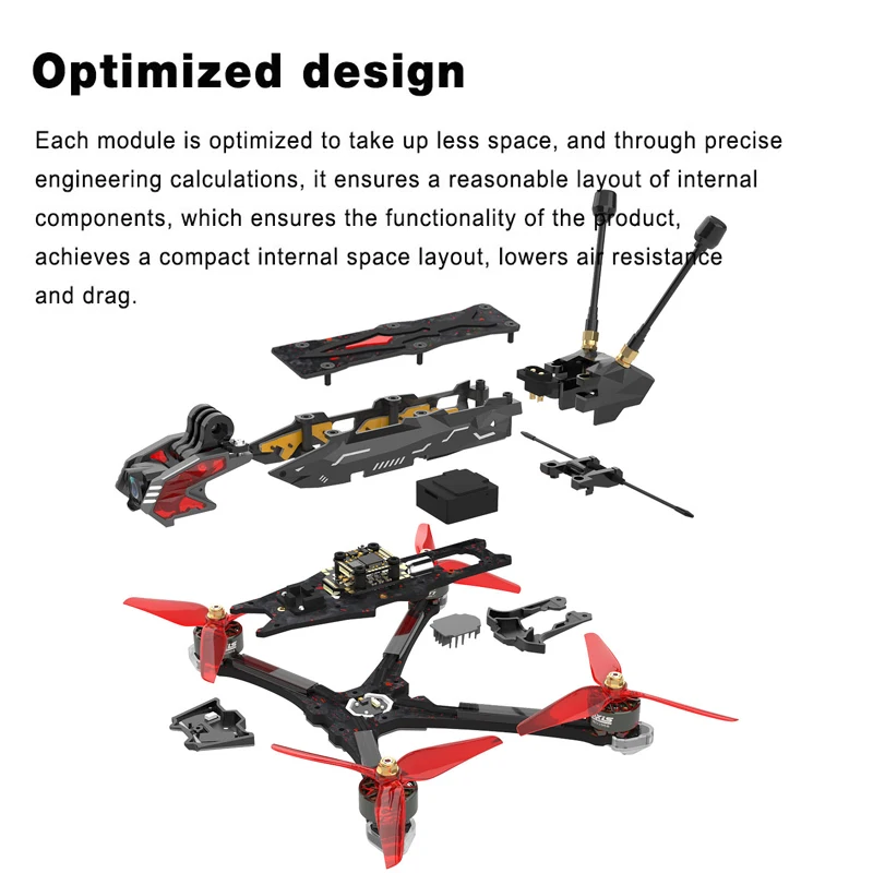 AXISFLYING Manta 5 PRO FPV Drone PNP/ELRS 2.4G/TBS Receiver DC Frame For RC FPV Cinematic Freestyle Drone Quadcopter Cinewhoop - Image 3