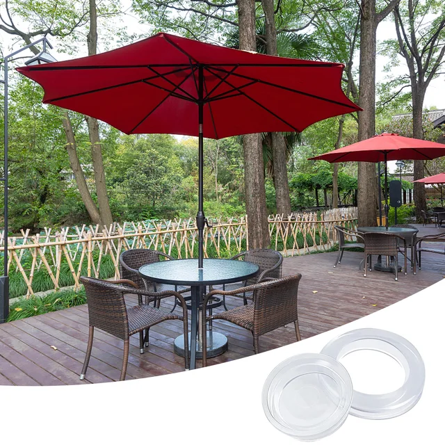 Teraszos Asztal Esernyő Lyuk Kör Tartós Kúpos Kúp Dugó És Sapka Szett Kültéri Terasz Fedélzet - Image 4