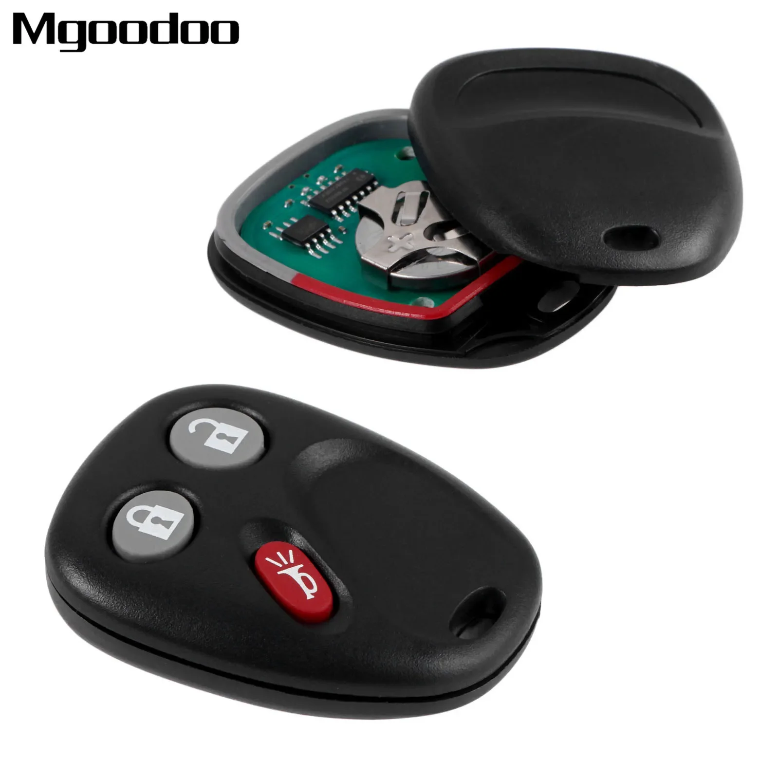 3 Button Remote Car Key Fob Shell LHJ011 For G M Hummer H2 Chevrolet Avalanche Tahoe Cadillac Escalade 2003-2005 2006 315mhz
