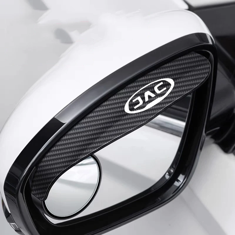 Carbon Fiber Car Rearview Mirror Eyebrow Rain Cover Car Accessories 2Pcs for JAC Refine J3 J2 S5 A5 J5 J6 J4 Vapour S2 T8