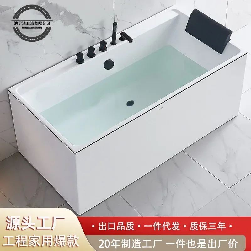 Bathroom furniture Surfing Jacuzzi, acrylic small apartment bath household seamless day freestanding square